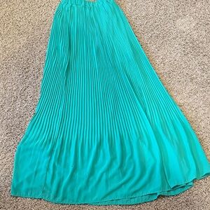 She + Sky Vibrant Aqua Maxi Skirt